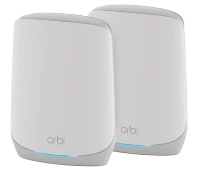 NETGEAR - Orbi 750 Series AX5200 Tri-Band Mesh Wi-Fi 6 System (2-pack) - White - Image 1 of 4