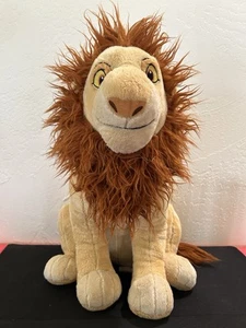 Disney Store Authentic The Lion King Adult Simba Animal Stuffed Plush 17” RARE - Picture 1 of 24