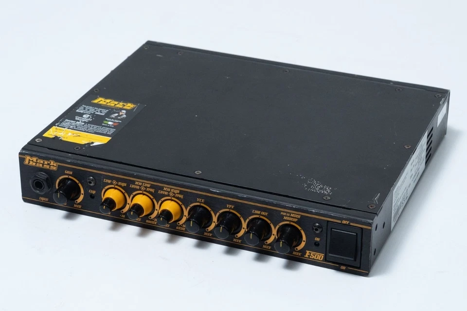 Rare MARKBASS F500 Bass Amplifier Head — 500W Lightweight Pro Amp / 4-Band EQ - Image 1 of 4