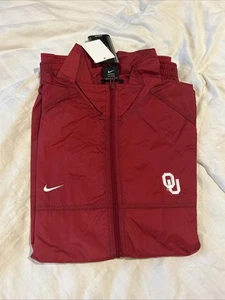 Vintage Oklahoma Sooners Jacket Mens XL Red White Nike Track Windbreaker 90s  - Picture 1 of 7