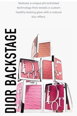 DIOR Backstage-Rosy Glow Blush-63 粉色 紫丁香-全新 Ph 激活完美颜色 — 第 1/4 张图片