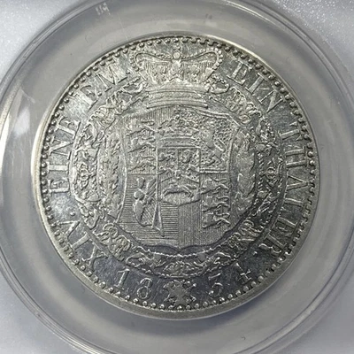 1834-B German Silver Thaler. ANACS VF35 Details. Hanover. - Image 1 of 4