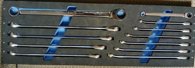 Cornwell bluePower BPRWDBX12MST - Juego de llaves de caja doble de trinquete métrico de 12 piezas Foto 1 de 4