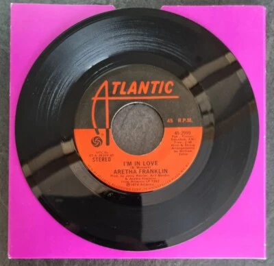 ARETHA FRANKLIN - I'm In Love / Oh Baby - EX 7" single US Soul R&B - Image 1 of 2