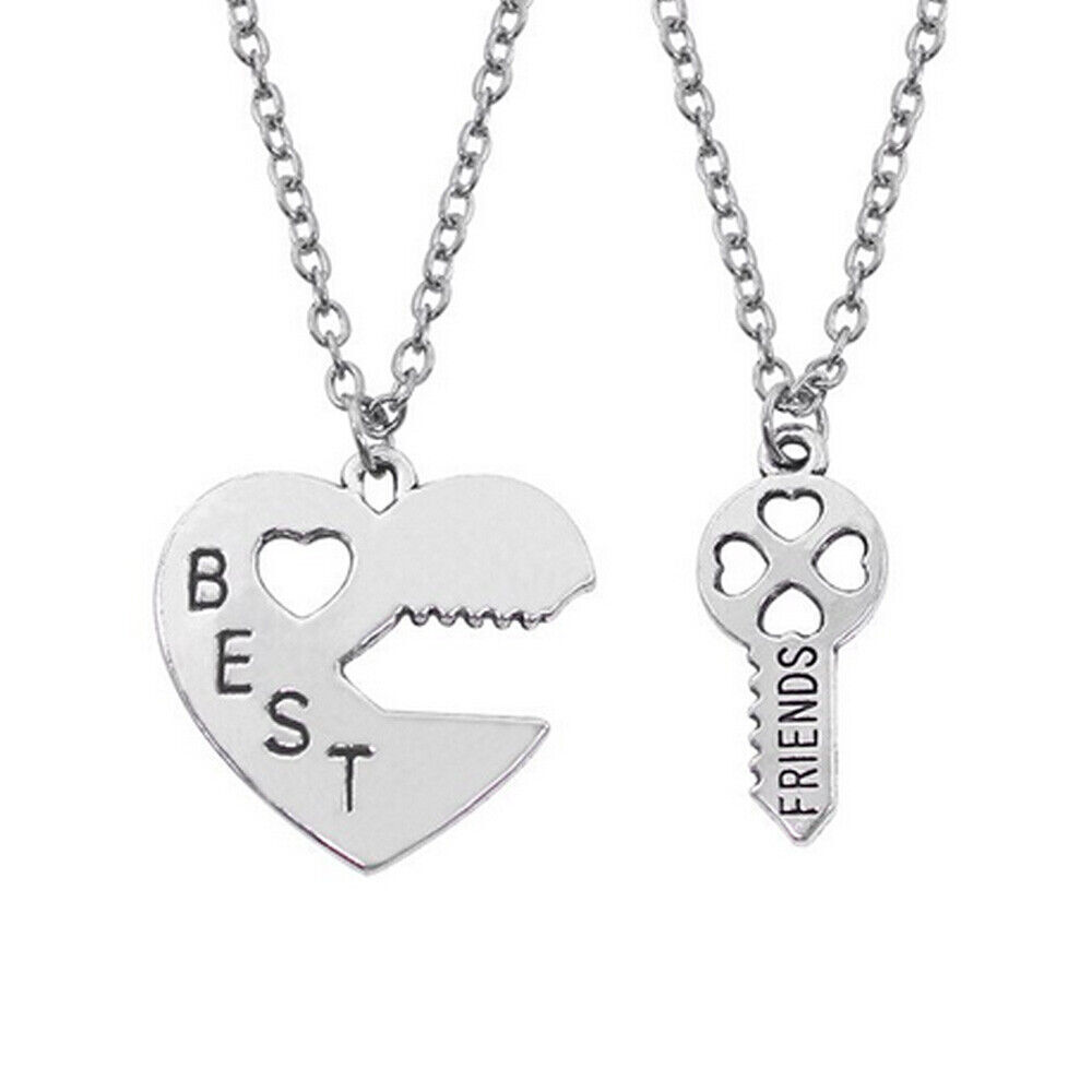 OUTLETISSIMO® SET 4 CIONDOLI CUORE SPEZZATO COLLANE BEST FRIENDS FOREVER AND EVER MIGLIORI AMICHE PER SEMPRE ET12 - Foto 10