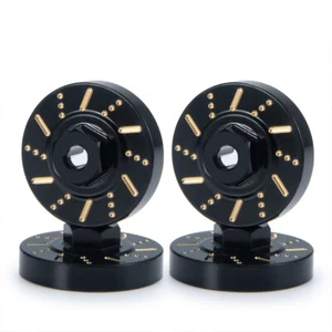 1set Black Brass Hex Adapters for AXIAL SCX24 1/24 RC Crawler Car All series - Picture 1 of 9