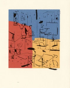 François AVRIL RARE CARTE DE VOEUX DE L'AUTEUR EN SÉRIGRAPHIE 1995 - Picture 1 of 1