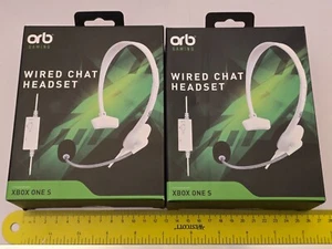 2 x MICROSOFT XBOX ONE LIVE CHAT GAMING HEADSET MIKROFON NEU! Posten verdrahtet 3,5 mm - Bild 1 von 3