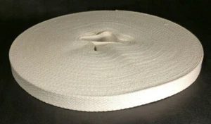 New 7/8" Wide Flat Cotton Oil Lamp Wick Sold By The Yard Lamplight Farms #WY919S - Picture 1 of 3