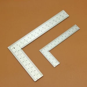 L-shaped Ruler Measuring Layout Tool Stainless Steel Square 90° Turning Ruler US - Picture 1 of 10