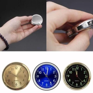 Pocket Small Mini Luminous Quartz Analog Watch Stick-On Clock Boat For Car O8J5 - Picture 1 of 16