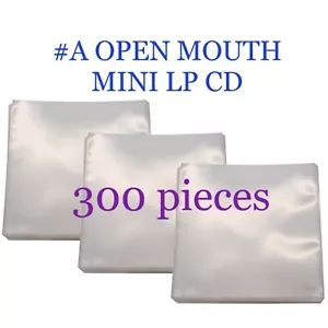 #A Open Bouth Exter Repuesto Fundas de plástico para MINI LP CD 300 piezas - Imagen 1 de 4