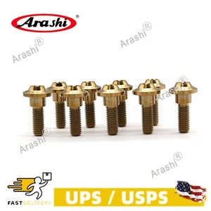 10PCS Front Brake Rotor Bolts Screws for Yamaha YZF R1 2004-2006 FZ1 2006-2015 - Picture 1 of 5