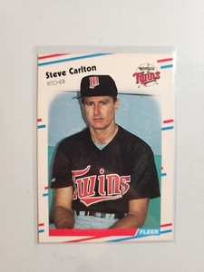 Steve Carlton 1988 Fleer #7 Twins