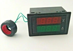 LED Dual Display AC 80V-300V 0-99.9A AC Voltmeter Ammeter Voltage Meter DL85 - Picture 1 of 5