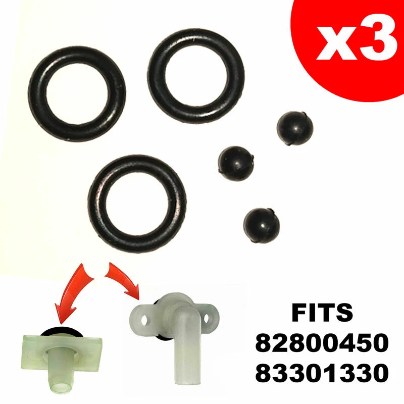 Triton Pressure Relief Device White PRD 82800450 & 83301330 Ball + O-Ring x 3