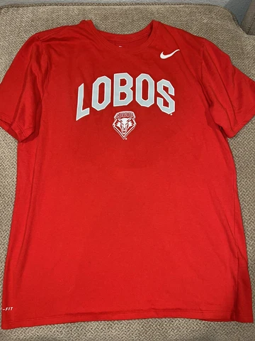 Mens Nike new mexico lobos team Shirt Red large Cover