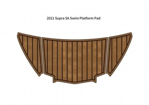 2021 Supra SA Swim Platform Pad Boat EVA Foam Faux Teak Deck Floor Mat Flooring - Picture 1 of 18