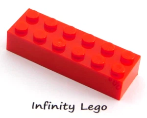 12 LEGO Red Bricks 2 x 6 (2456) - 12 Pieces - Picture 1 of 1