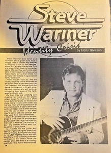 1987 Country Music Performer Steve Wariner - Picture 1 of 4