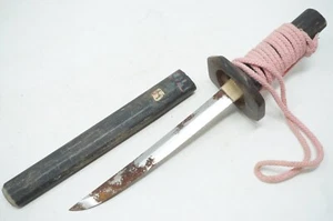 Cuchillo Calidad Japonés Vintage Original Mini-Cuchillo y Protector Madera Firmado 0508F56 - Imagen 1 de 7