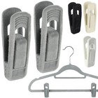 The Hanger Store™ Non-slip Clips for Velvet Coat Hangers, Trousers & Skirts