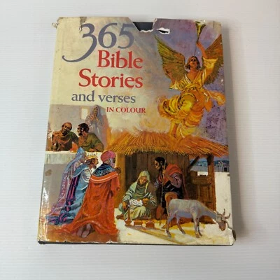 365 Bible Stories And Verses In Colour Vintage Hamlyn Hardcover Childrens Book - Image 1 of 4