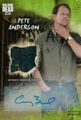 The Walking Dead Road To Alexandria, Corey Brill ‘Pete Anderson’ Auto/Relic Card - Image 1 of 2