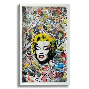 Marilyn Sky - Original Gemälde auf Papier - Bild 1 von 4