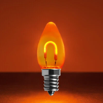 C7 Bombillas de Navidad vintage de filamento LED Edison irrompibles, paquete de 5 Foto 1 de 2