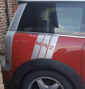 Pair Of Mini Cooper / S Side Arch Car Stripes Vinyl Graphics Decal Stickers - Picture 1 of 2