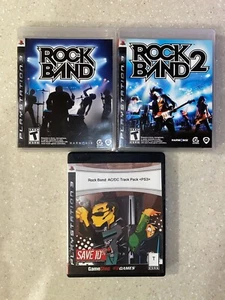 Rock Band Games Bundle | Rockband 1 & 2, AC/DC Track Pack - Picture 1 of 6