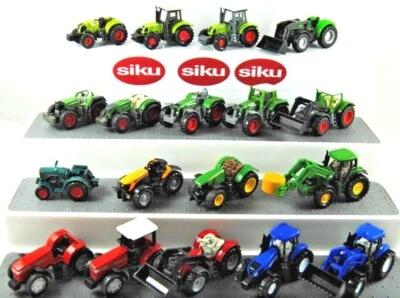 Various SIKU CLAAS DEUTZ FENDT HANOMAG JCB MF New Holland FARM TRACTORS Mix Lot - Image 1 of 4