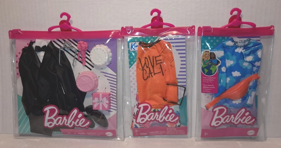 Barbie Fashion Pack Bridal Outfit for Ken Doll With Tuxedo Shoes Watch GWF11