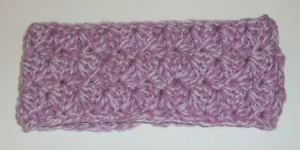 New Unique Handmade Crochet Headband Ear Warmer Hair Accessory Purples - Picture 1 of 1