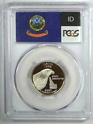 2007-S 25C State Quarter Idaho PCGS PR69 DCAM CLAD 22scl0101 - Image 1 of 2
