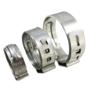 (100 pcs) 3/4" PEX Stainless Steel Clamps Cinch Pinch Rings NSF - PEX GUY - Picture 1 of 2