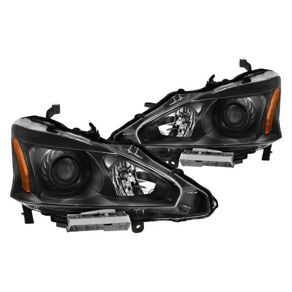 ANZO Projector Headlight Black Amber FITS 2013-2015 Nissan Altima 121549 - Image 1 of 1