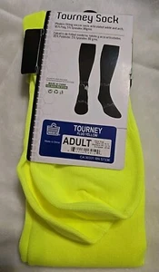 Admiral Erwachsene Unisex Turnier Socken NEU ⚽️ FLUORESZIEREND GELB - Bild 1 von 2