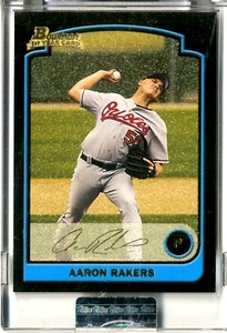 2003 Bowman Uncirculated Metallic Gold Baseball Card #284 Aaron Rakers/230