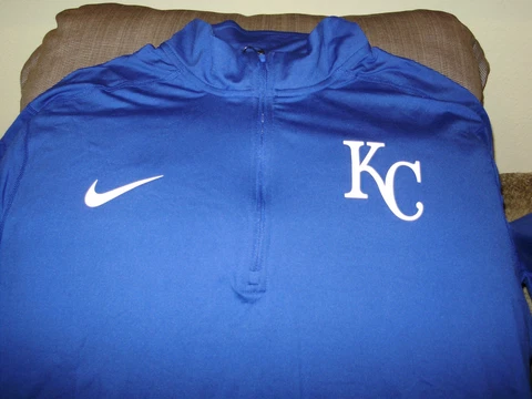 MLB Kansas City Royals Nike Dry Dri-Fit Element 1/2 Zip Golf Jacket Men's Large Cover