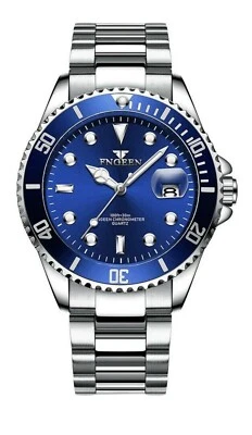 Men's Watch Relojes De Hombre Stainless Steel Quartz Luminous Classic Watches - Image 1 of 4