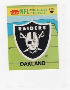 1981 FLEER TEAM ACTION STICKER OAKLAND RAIDERS LOGO - Picture 1 of 2