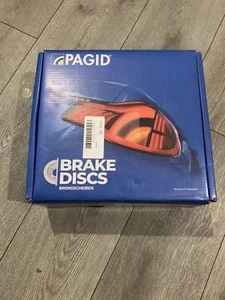TWO FRONT BRAKE DISCS FOR TOYOTA PRIUS 2015 On, PAGID 56017 104821358 - Picture 1 of 4
