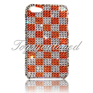 Checkers Crystal BLING HÜLLE FÜR IPHONE 7 8 Plus 5.5 Hergestellt mit SWAROVSKI ELEMENT - Bild 1 von 1