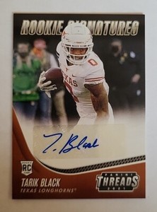 2021 Chronicles Threads Draft Picks Tarik Black Rookie Autograph Auto RC #TS-TBL