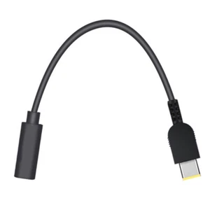 65W USB typu C do kwadratowej wąskiej końcówki PD kabel zasilający do laptopa Lenvon 20cm - Zdjęcie 1 z 10