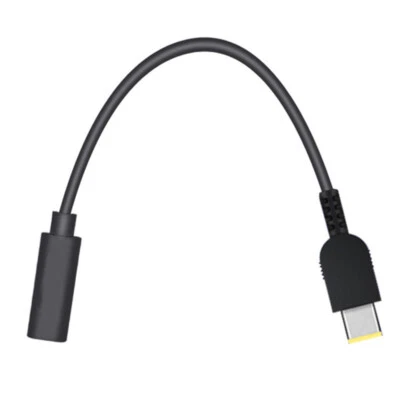 65W USB Type C to Square Slim Tip PD Power Charger Cable for Lenvon Laptop 20cm - Image 1 of 4
