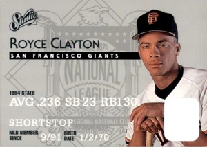 1995 Studio #194 Royce Clayton - Picture 1 of 4