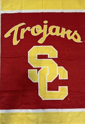 USC Trojans Football Season Garden Flag 41” x 28” - Image 1 of 4